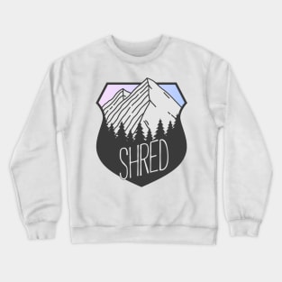 Shred Mountain Crest Sunset Crewneck Sweatshirt